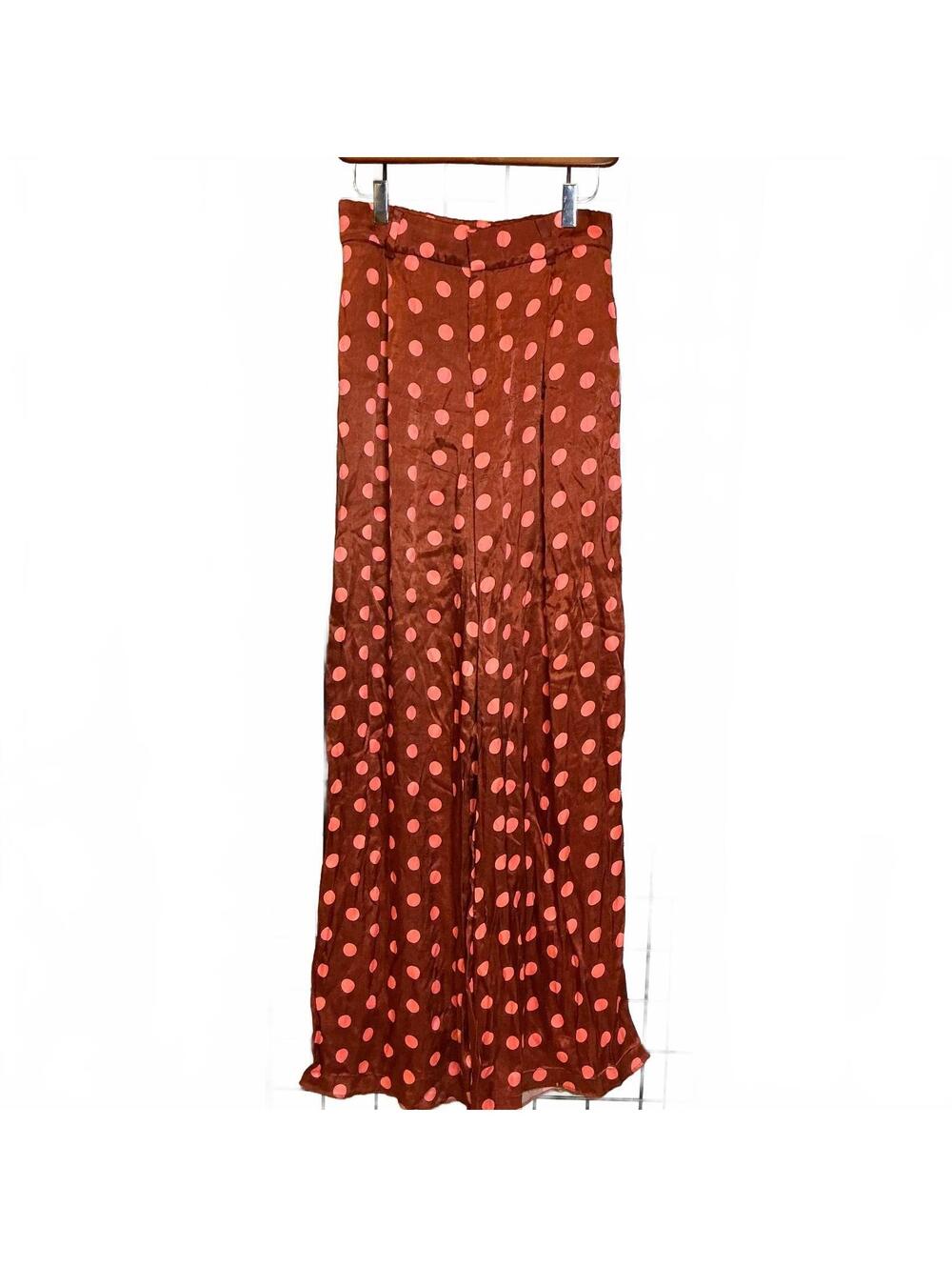 Zara Women's Wide-Leg Polka Dot Pants, Size M